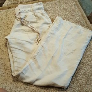 NWOT Drawstring linen pants