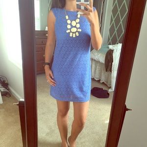 Blue lace dress