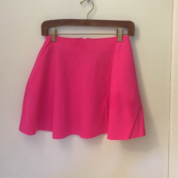 UNIF--- Hot Pink Scuba Skirt
