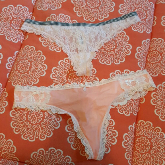 2 Victorias secret thongs.