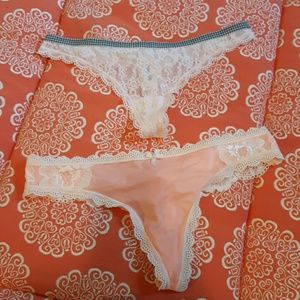 2 Victorias secret thongs.