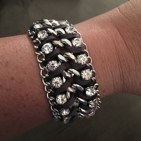 Stunning CZ chain link bracelet