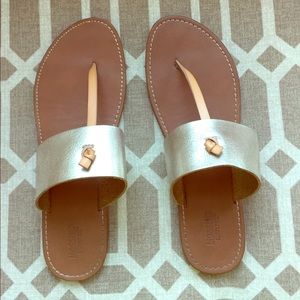 Target Gold and Brown Sandals