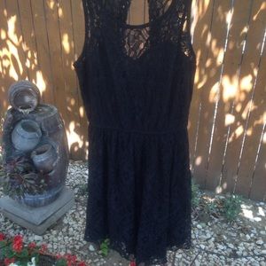 Black laced dress
