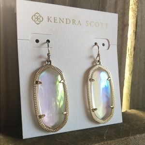 Kendra Scott Clear Iridescent Elle earrings