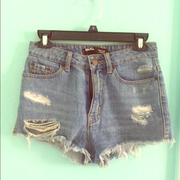 High rise cheeky shorts
