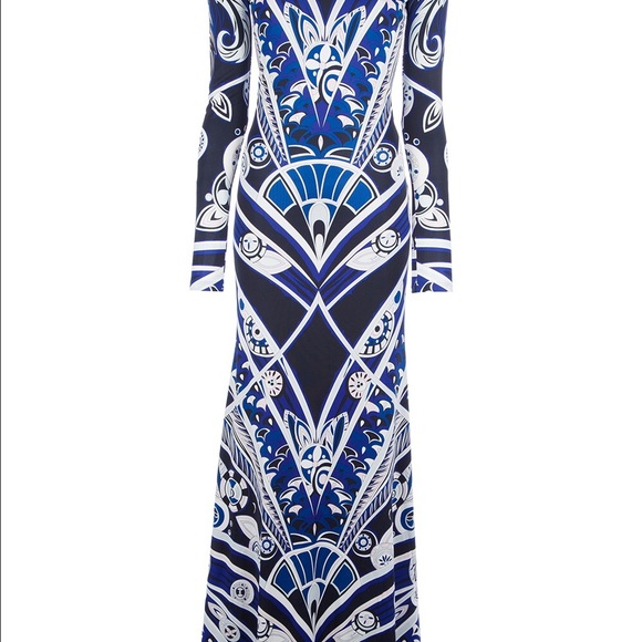 ❌Sold Ebay ❌NWT Emilio Pucci maxi gown IT 48 - Picture 3 of 4