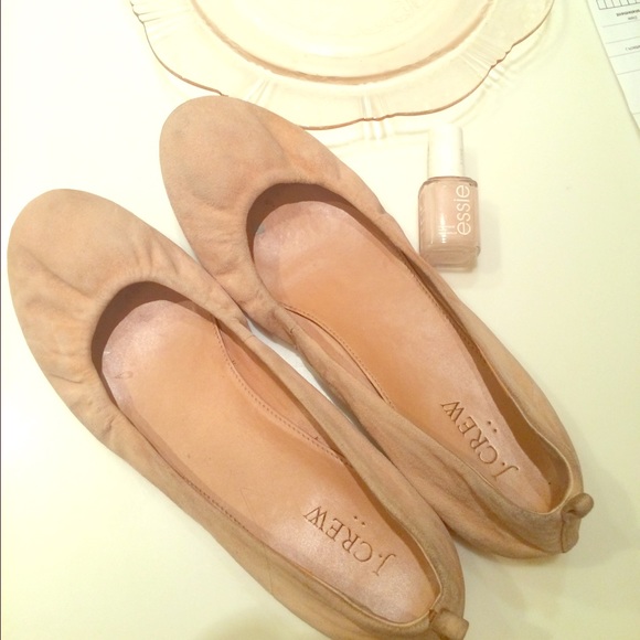Loved J crew Ballerina Flats (8) perfect neutral ✨