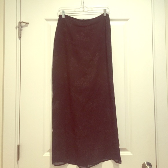 NY & Co black maxi skirt