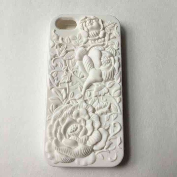 3D White Rose iPhone 5/5s/SE Case