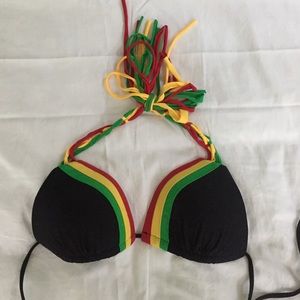Jamaican/ Bob Marley-esk bikini top!