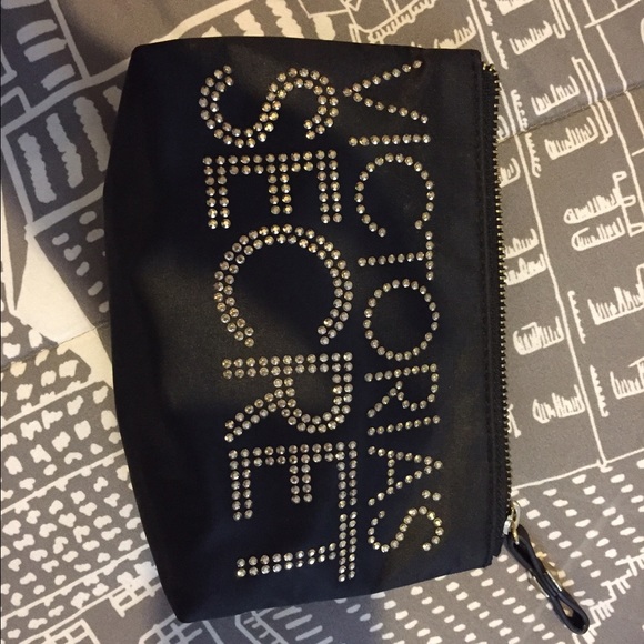 Victoria secret black makeup bag