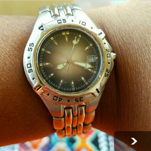 Stainless steel Fossil watch