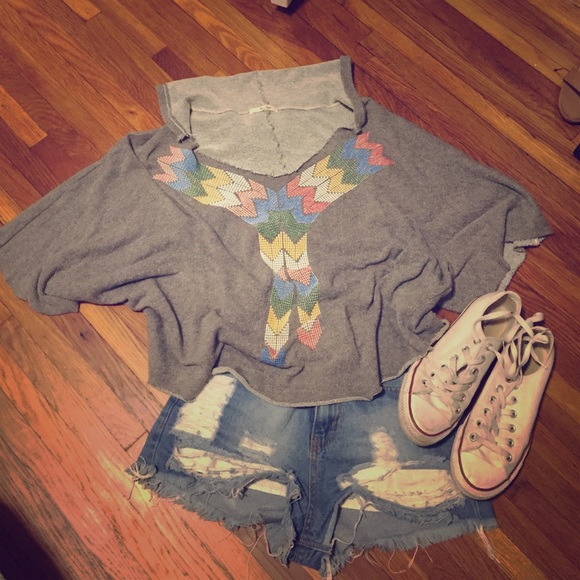 Hooded boho top