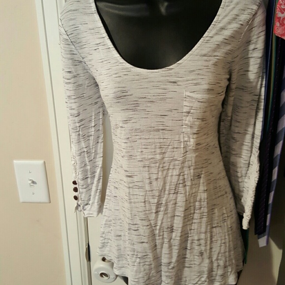 Quarter sleeve light loose shirt