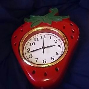 A strawberry clock