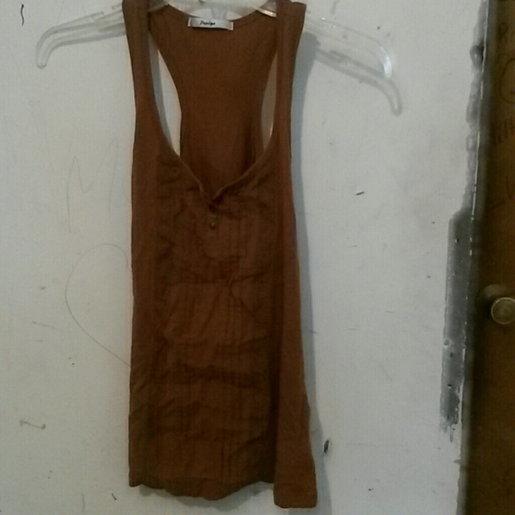 Brown tank top
