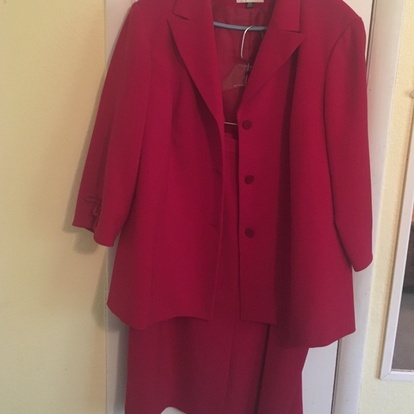 Red dress suit. Excellent condition.