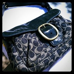 Coach Signature denium shoulder bag