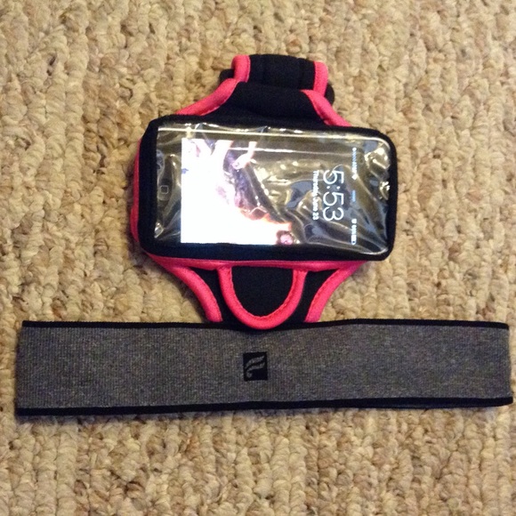 Phone strap and Fabletics headband