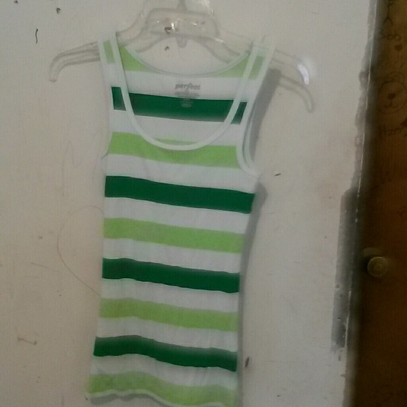 Green and white tank
