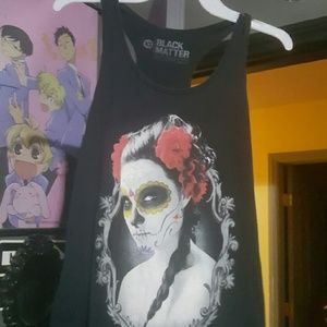 Day of the dead girl tank