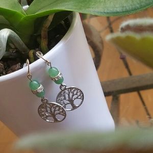 Handmade Green Aventurine Earrings