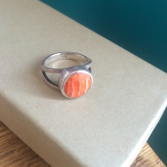 Silpada Coral Sterling Ring