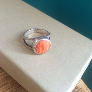 Silpada Coral Sterling Ring