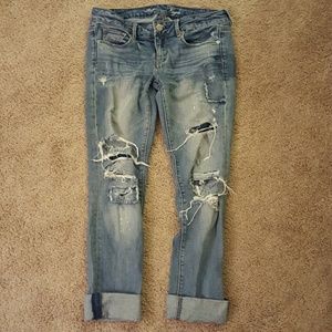 Great condition ripped american eagle jeans