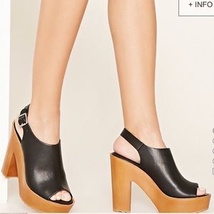 Forever 21 Peep-Toe Heels Size 7 Forever 21 Peep-Toe Heels Size 7