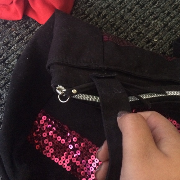 Vs pink sequence tote READ DESCRIPTION - Picture 2 of 2