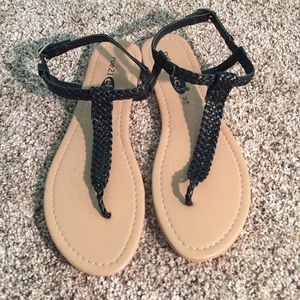 Cute black sandals
