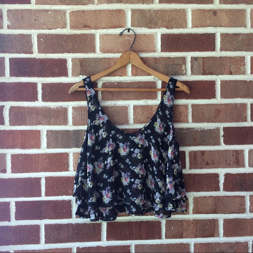 Floral crop top