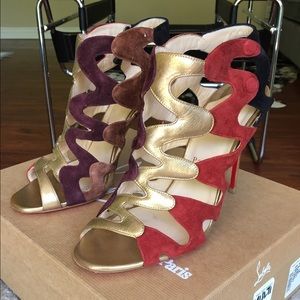 Christian Louboutin- Valonana calf suede shoes.