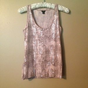 Ann Taylor sequined tank top