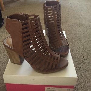 NEW Caged Open Toe Bootie