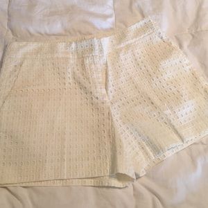 Ann Taylor Cream Shorts