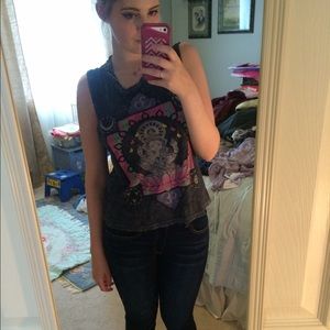 Spiritual graphic muscle tee SMALL