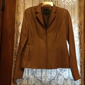 Cole Haan Leather Jacket 10 Buttery Soft Lined