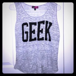 GEEK vest like top