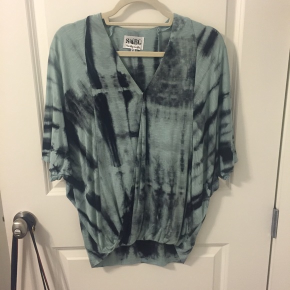 Sabo Skirt Blue Tie Dye Blouse