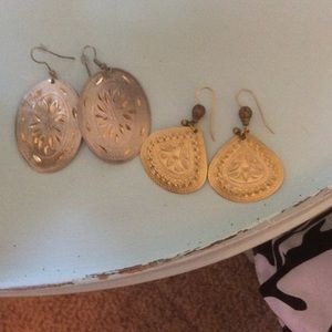 Gold plated earrings