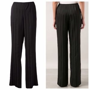 Theory Pants - Theory black trendy striped wide leg pants size 4 Theory Pants - Theory black trendy striped wide leg pants size 4
