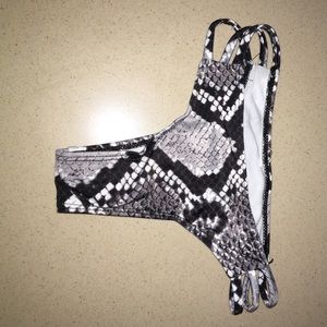 Snake skin bikini bottoms