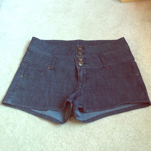 High waisted jean shorts!