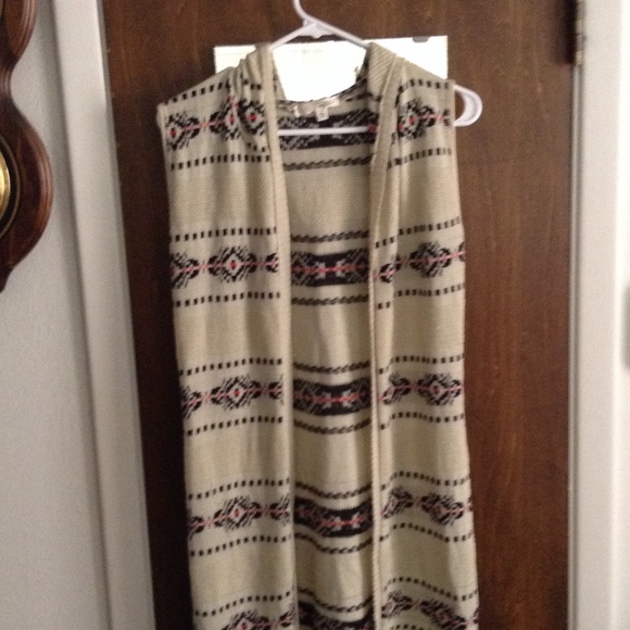 Tribal Print Long Cardigan - Picture 2 of 2