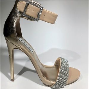 Steve Madden Rhinestone Strappy Open Toe Heels