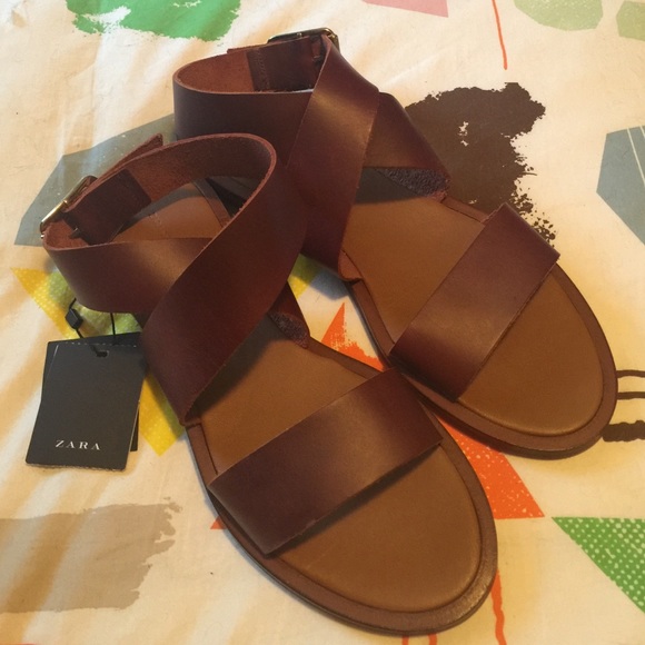 Zara Authentic Leather Sandals