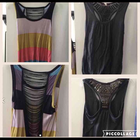 2 tops with back detail